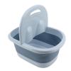 aqxreight Foldable Foot Bath Basin with Acupoint PP Silicone Foot Soaking Bucket for Soaking Feet Yellow Foldable Bath BasinFoot BucketCollapsible Soak TubCollapsible (Blue) view 3