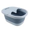 aqxreight Foldable Foot Bath Basin with Acupoint PP Silicone Foot Soaking Bucket for Soaking Feet Yellow Foldable Bath BasinFoot BucketCollapsible Soak TubCollapsible (Blue) view 4
