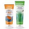 Badger SPF 40 Kids Mineral Sunscreen and Organic Aloe Vera Gel view 1