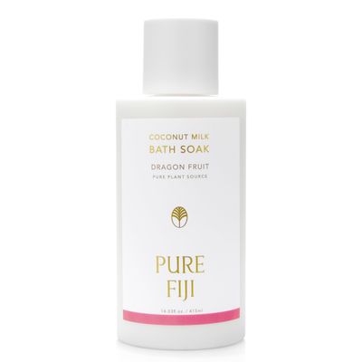 Pure Fiji Coconut Milk Bath Soak, Dragon Fruit(14oz/415ml)