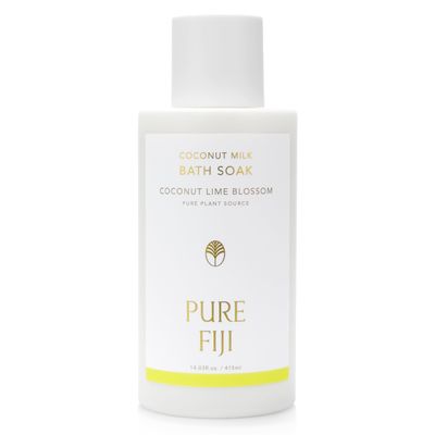 Pure Fiji Coconut Milk Bath Soak, Coconut Lime Blossom (14oz/415ml)