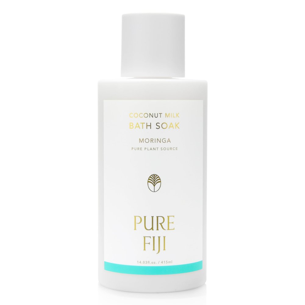 Pure Fiji Coconut Milk Bath Soak, Moringa (14oz/415ml)