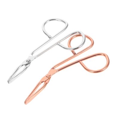 Anneome 2pcs Stainless Steel Eyebrow Tweezers Scissor Handle Lash Tweezers for Women Beauty Accessories