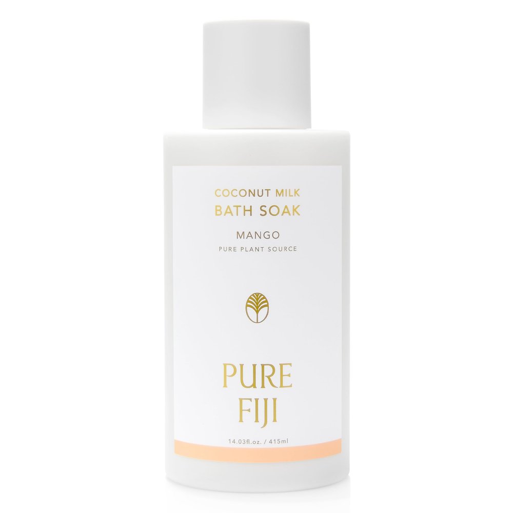 Pure Fiji Coconut Milk Bath Soak, Mango (14oz/415ml)