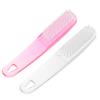 CALLARON 2pcs Manicure Nail Tool Press Nail Fingernails Fingernail Brush Cleaner Bendable Cleaning Fingernail Scrubber Nail Cleaner Brush Lint Dust Salon Kiss Stiff Toenail Plastic view 1
