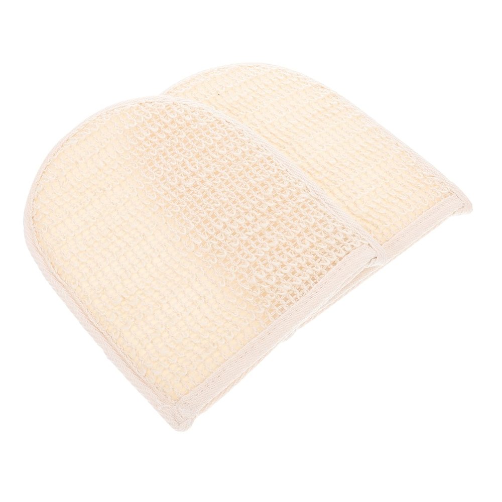 VICASKY Exfoliating Gloves for Shower Bath Body Scrubber Mitts Cotton Linen Gentle Exfoliator Compact Long Lasting for Travel