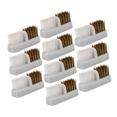 EPIGEIST 10pcs Nail Drill Bits Brush Nail Scrubber Brush Dust Cleaner Buffer Portable Art Tools