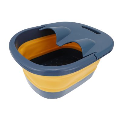 Anneome Bath Soak Foot Basin Collapsible Wash Basin Foot Massage Bucket for Household