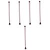 Homoyoyo 5pcs Double Ended Makeup Brush for Eyeshadow and Foundation Premium Bristles Matted Gold Handle for Daily and view 1