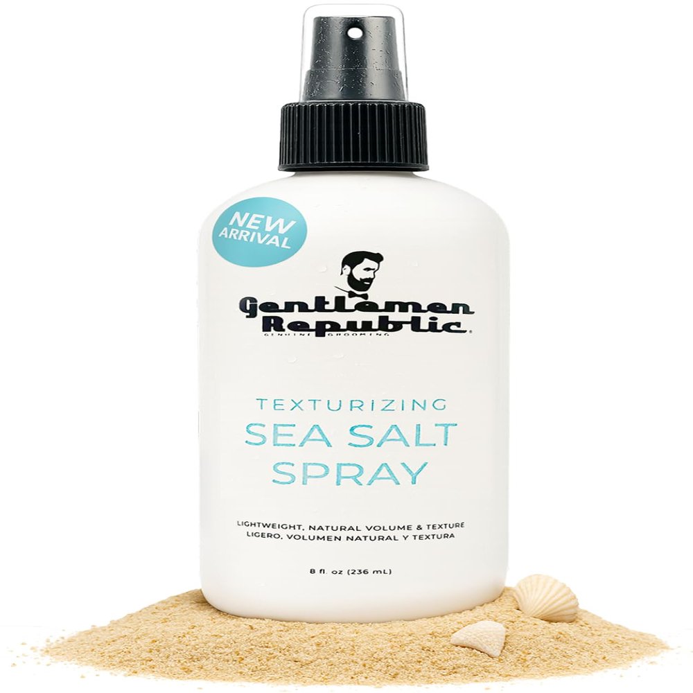 Gentlemen Republic Sea Salt Spray for Men & Women  Hair Texturizing Spray with Dead Sea Salt, Vitamin E & Kelp  Adds Volume & Texture  Lightweight Texturizing for Hair Men  8 oz