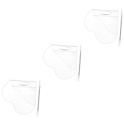 Artibetter 3sets Acrylic Makeup Mixing Palette with Spatula Heart-Shaped Foundation Blending Tray for Easy Mixing and Travel Use Compact and Lightweight Cosmetic Tool