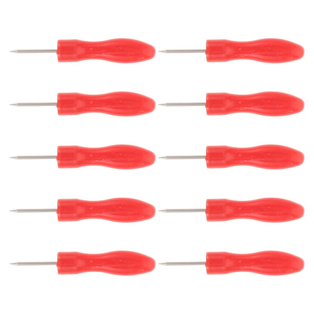 Happyyami 10pcs Glue Bottle Opening Needles Blocking Nozzle Tips Stainless Steel Piercing Pins for Lash Adhesive Replacement Accessories