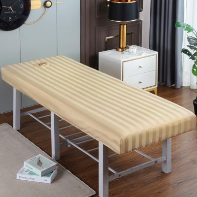 Camel,70x185cm/2.2x6ft,Massage Bed Sheet Massage Table Sheets with Face Hole,Full Bedspread Washable Protective Cover Elastic Massage Fitted Sheet Beauty Salon SPA Bed Cover