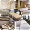 Camel,70x185cm/2.2x6ft,Massage Bed Sheet Massage Table Sheets with Face Hole,Full Bedspread Washable Protective Cover Elastic Massage Fitted Sheet Beauty Salon SPA Bed Cover view 2