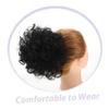 DEARMAMY Messy Bun Hair Piece for Women Curly Bun Hair Extensions Band Elastic Drawstring Daily Style view 3