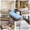 Blue,70x190cm/2.2x6.2ft,Massage Bed Sheet Massage Table Sheets with Face Hole,Full Bedspread Washable Protective Cover Elastic Massage Fitted Sheet Beauty Salon SPA Bed Cover view 2