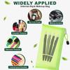 2PCS Green Nylon Mesh Cosmetic Bags Travel Makeup Organizer Pencil Case with Zipper Small Toiletry Pouches for Essentials(8.7x4.5inch) view 4