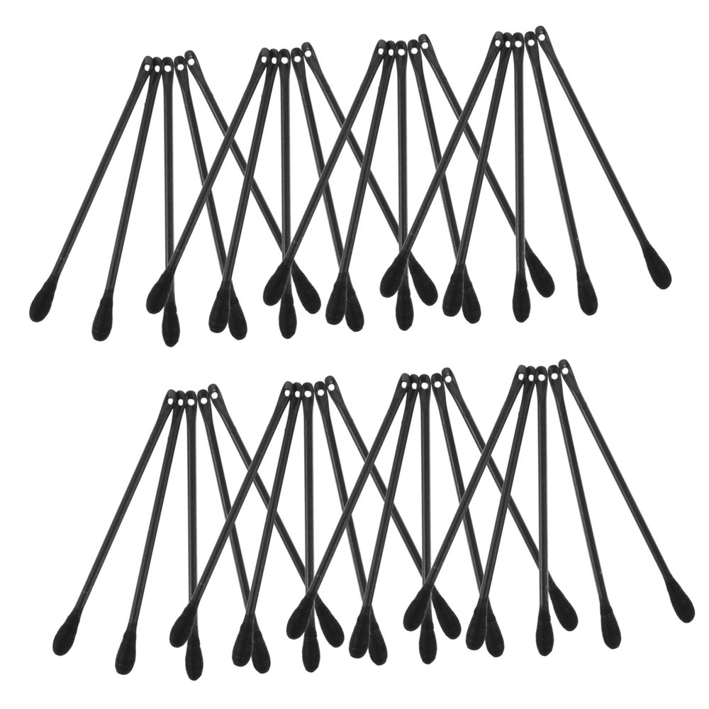 BATHVEVE 100pcs Disposable Blackhead Extractor Cotton Swabs for Facial Cleansing Gentle Safe Pore Cleaning Tools Portable Blackhead Removal Sticks