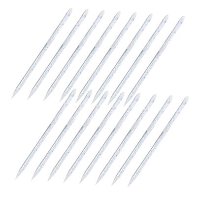 BATHVEVE 100pcs Reusable Nail Stick Double Sided Cuticle Pusher for Manicure Fingernail Cleaning Tool