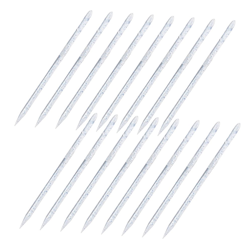 BATHVEVE 100pcs Reusable Nail Stick Double Sided Cuticle Pusher for Manicure Fingernail Cleaning Tool