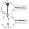 ARTSEWPLY Heart Shaped Hair Braid Tool Kit 40pcs Automatic Hair Bead Styling Accessories for Women Portable Ponytail Maker view 3