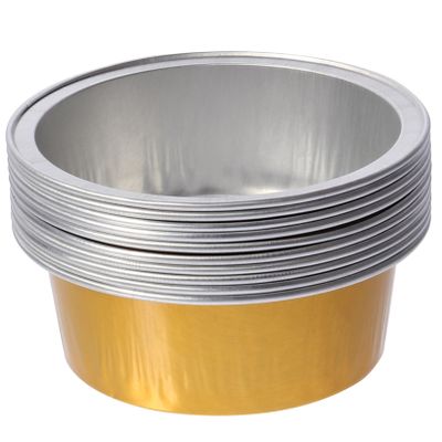 Happyyami 10pcs Wax Melting Bowl Aluminum Foil Hair Removal Tool Wax Warmer Pot Large Capacity Dishwasher Safe