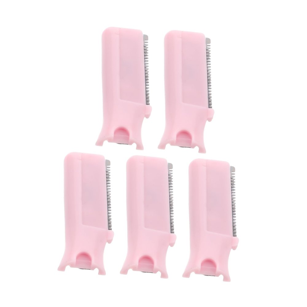 HAKIDZEL 5pcs Replacement Blades for Eyebrow Trimmer and Facial Hair Remover Compatible Refills for Grooming Tools Portable and Convenient for Travel