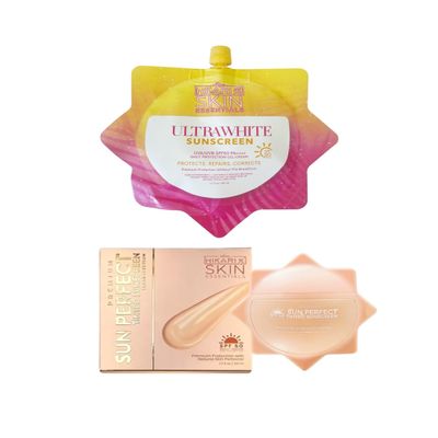 Hikari Skin Essentials Ultra Fresh & Premium Sun Perfect Tinted Sunscreen - 50ml each