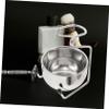 HAKIDZEL Men's Stainless Steel Shaving Brush Set Bowl and Cream Brush Ergonomic Grooming Kit for Wet Shaving and Elegant Design for Refined Beard Care view 4