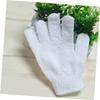SAFIGLE Bath Glove Exfoliating Scrubber Mitt White Shower Cleaning Brush for Body Men Women view 2