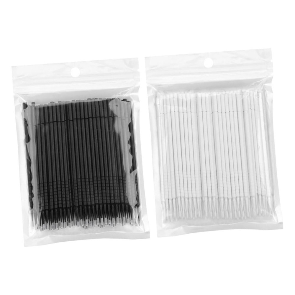 ARTSEWPLY 200pcs Convenient Eyelash Cleaning Tool Skin-friendly Makeup Applicator Brush for Professional Beauty Salons Home Use Portable Practical Design for Daily Makeup Removal