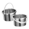 HAKIDZEL 2pcs Aluminum Wax Melting Pot Portable Wax Warmer Replacement Bowl for Hair Removal and Candle Making for Home and Salon Use view 1