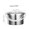 HAKIDZEL 2pcs Aluminum Wax Melting Pot Portable Wax Warmer Replacement Bowl for Hair Removal and Candle Making for Home and Salon Use view 2