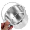HAKIDZEL 2pcs Aluminum Wax Melting Pot Portable Wax Warmer Replacement Bowl for Hair Removal and Candle Making for Home and Salon Use view 3