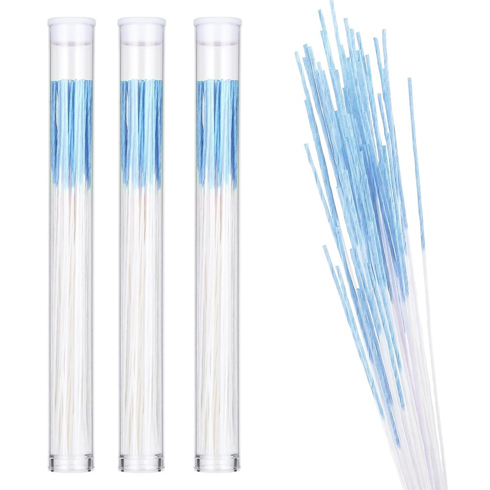 180 Pcs Piercing Cleaner Floss Disposable Piercing Hole Cleaner Ear Hole Cleaner Ear Piercing Care Cleaning Tool Ear Hole Cleaning Line Aftercare Earring Hole Cleaner Odor Removal Ear Care (Blue)