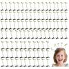 100pcs Bean Sprouts Plant Clips Sprouts Rave Hairpins Sprout Clips Funny Barrette Little Grass Headwear Hair Accessories for Women Kids Girls Lady Home School Party view 1