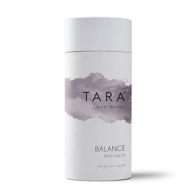 TARA Spa Therapy Balance Bath Salts  Harmonizing Aromatherapy Soak with Vetiver & Ylang Ylang, 100% Pure Essential Oils, 16 oz