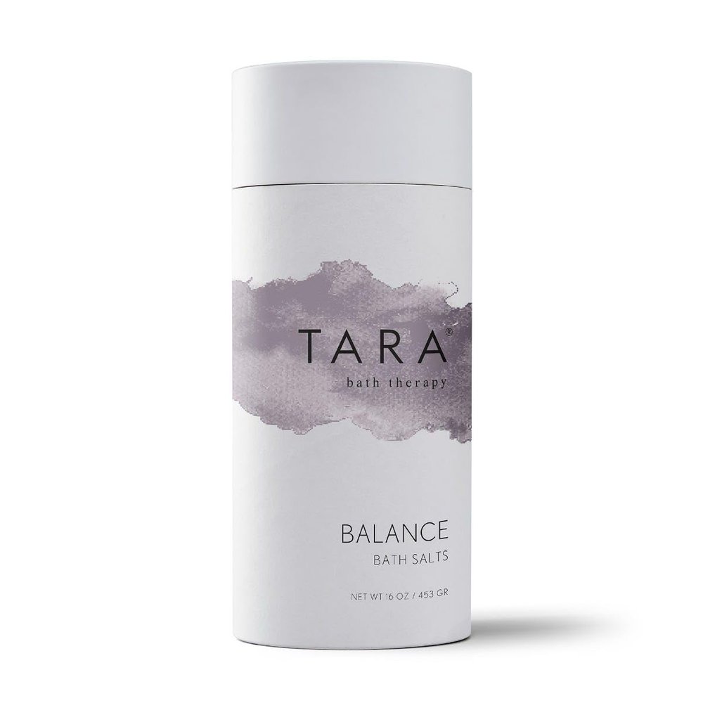 TARA Spa Therapy Balance Bath Salts Harmonizing Aromatherapy Soak with Vetiver & Ylang Ylang, 100% Pure Essential Oils, 16 oz