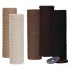 100PCS Hair Ties for Women Girls Thick Hair Bands Strong Stretchy Elastic Ponytail Holders No Damage (Brown, 100pcs) view 1