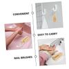 Beaupretty 4pcs Nail Scrubbing Brush for Fingernails and Toenails Cleaning Portable and Nail Brush for Manicure and Pedicure Lightweight and Easy to Use view 3