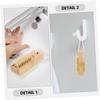 Beaupretty 4pcs Nail Scrubbing Brush for Fingernails and Toenails Cleaning Portable and Nail Brush for Manicure and Pedicure Lightweight and Easy to Use view 4