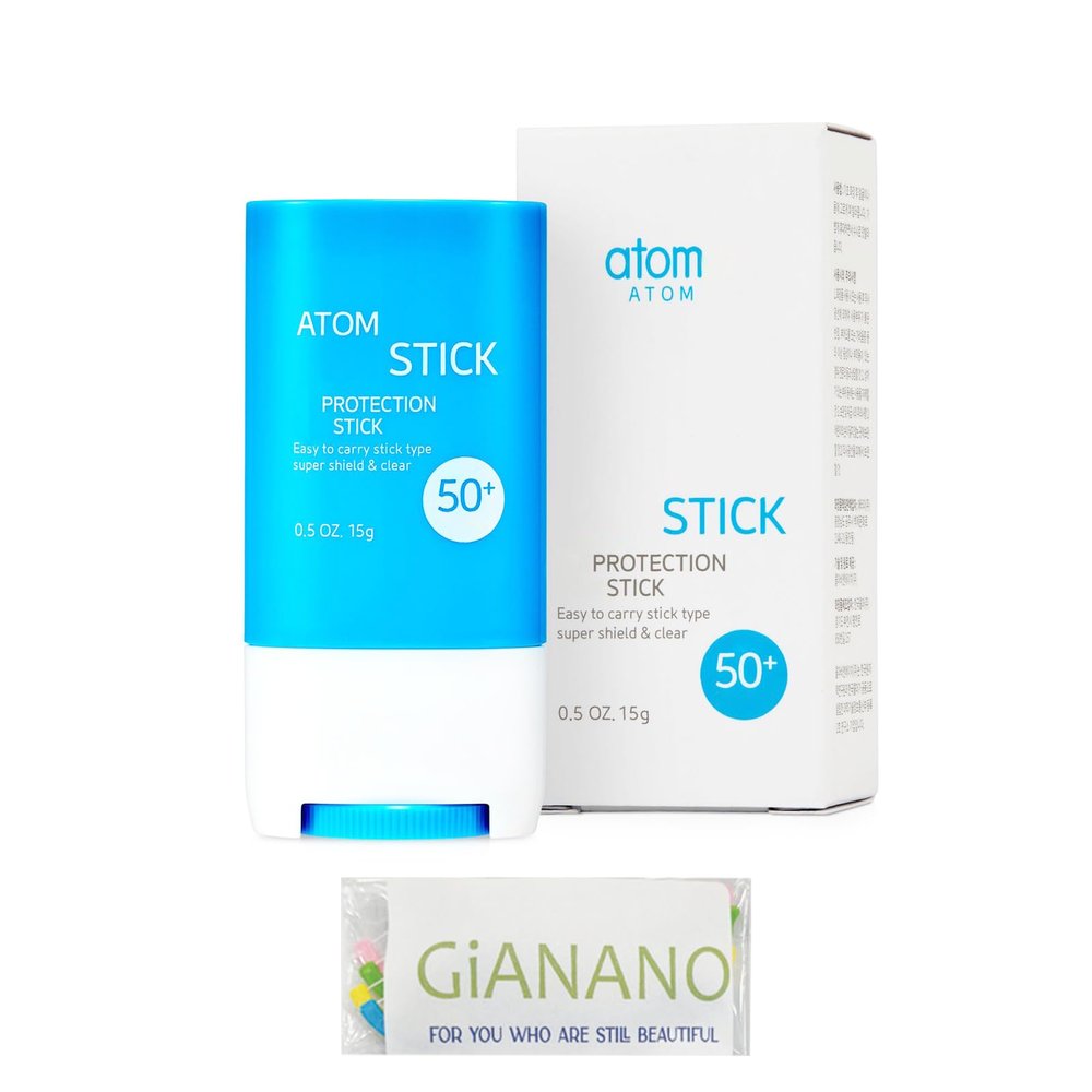 Convenient & Refreshing Facial Sun, Non-Greasy, Travel-Friendly, For A.t.o.m.y Outdoor-friendly moisturizer Stick (0.53oz) / floss included