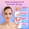 2 Pack Face Slimming Strap, Double Chin Reducer Band, Graphene V-Line Mask Chin Up Mask V Shaped Face Mask Chin strap for sleeping, V-Line Lifting Mask for Women, Medium, Black and Pink view 3