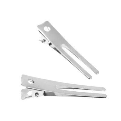 PACKOVE 100pcs Thicken Double Fork Clip Hairpin Metal Diy Hair Accessories for Women Duckbill Hair Barrettes