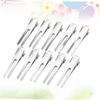 PACKOVE 100pcs Thicken Double Fork Clip Hairpin Metal Diy Hair Accessories for Women Duckbill Hair Barrettes view 2