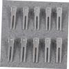 PACKOVE 100pcs Thicken Double Fork Clip Hairpin Metal Diy Hair Accessories for Women Duckbill Hair Barrettes view 3