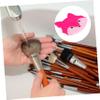 CALLARON Silicone Cleaning Mat for Makeup Brushes Fox Design Suction Cup Mat Professional Beauty Brush Scrubber view 4