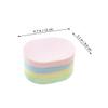 ARTSEWPLY 8Pcs Facial Cleaning Sponges Set Thick Exfoliating Makeup Removal Pads Soft Skin Scrubber Spa Use Random Color view 2