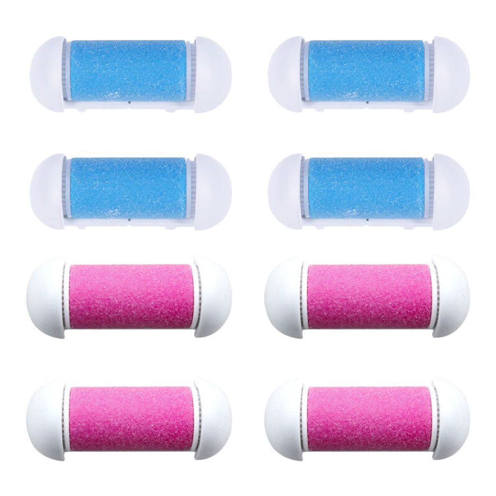 HONMEET 8pcs Replacement Rollers Pedicure Accessories Foot Pumice Callus Remover