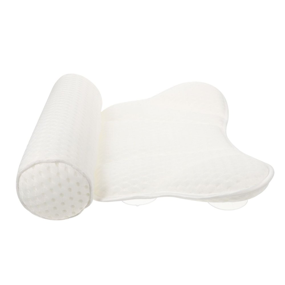 Ipetboom Bath Pillow Suction Cups 1PCS Soft Mesh Bathtub Pillow for Head and Neck Support Quick-Drying for Relaxation in Home Bathtubs